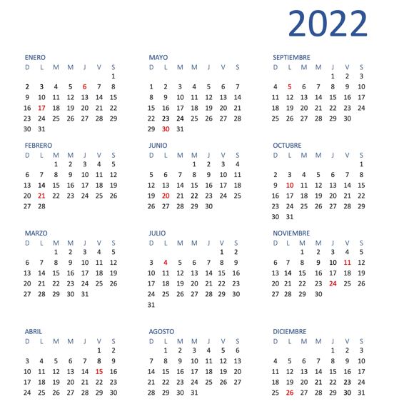 Calendario 2022 Español web nuevo 